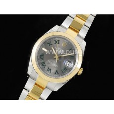 [홍콩명품시계.ROLEX] 로렉스 롤렉스 데이저스트 41mm 904L스틸 실버/옐로우골드 그레이 다이얼, 무브타임,남자명품시계,워치,중년남자,SA,명품시계