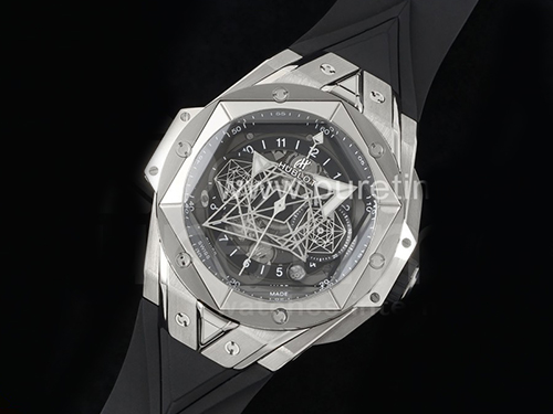 [홍콩명품시계.HUBLOT] 휴블럿 빅뱅 상블러우 II 크로노 블랙 다이얼, 무브타임,남자명품시계,워치,중년남자,SA,명품시계