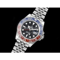 [홍콩명품시계.ROLEX] 로렉스 롤렉스 지엠티마스터 II 40mm 126710 레드/블루 세라믹 베젤 블랙 다이얼, 무브타임,남자명품시계,워치,중년남자,SA,명품시계