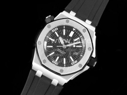 [홍콩명품시계.AUDEMARS PIGUET] 오데마피게 로얄오크 오프쇼어 다이버 15703 블랙 다이얼, 남자명품시계,워치,중년남자,SA,명품시계,고무밴드