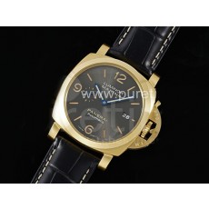[홍콩명품시계.PANERAI] 파네라이 팸1115 옐로골드 오토매틱 그레이 다이얼, 무브타임,남자명품시계,워치,중년남자,SA,명품시계
