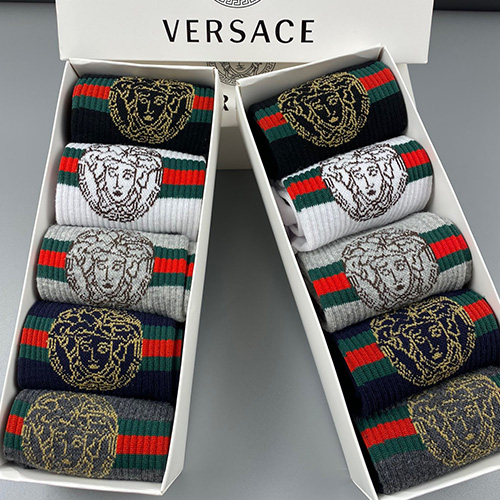 [홍콩명품.VERSACE] 베르사체 22SS 선물용 양말 5종 ET278, MAR, 홍콩명품쇼핑몰,무브타임,악세사리,잡화,생활용품