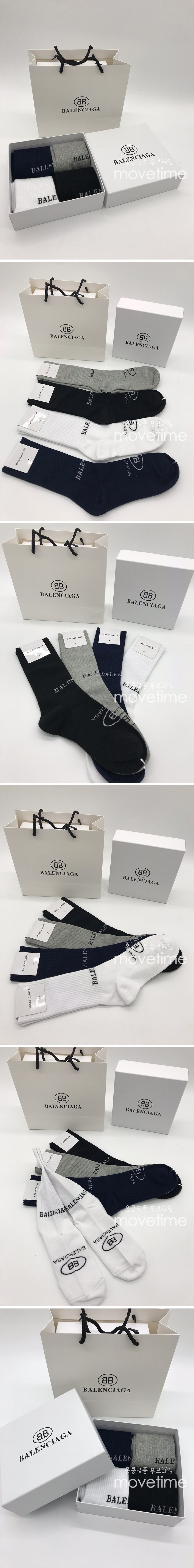 [홍콩명품.Balenciaga]발렌시아가 22SS 선물용 양말 4종 ET390, MAR, 홍콩명품쇼핑몰,무브타임,악세사리,잡화,생활용품