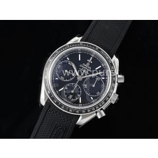 [홍콩명품시계.OMEGA] 오메가 스피드마스터 레이싱 마스터 크로노 블랙 다이얼, 남자명품시계,워치,중년남자,SA,명품시계,고무밴드