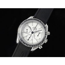 [홍콩명품시계.OMEGA] 오메가 스피드마스터 레이싱 마스터 크로노 화이트 다이얼, 남자명품시계,워치,중년남자,SA,명품시계,고무밴드
