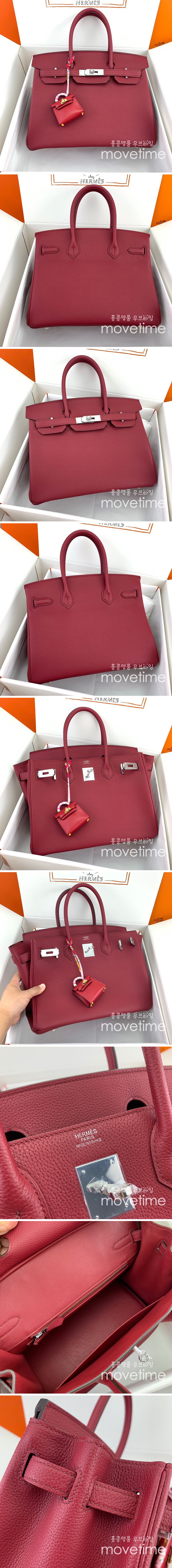 [홍콩명품.Hermes] 에르메스 23SS 버킨 백 토고 & 팔라듐 하드웨어(와인) 30cm, BGM984, H3, 홍콩명품가방,손목가방,크로스백,핸드백,구매대행,무브타임