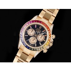 [홍콩명품시계.ROLEX] 롤렉스 데이토나 116595 로즈골드 풀 다이아몬드 베젤 레인바우 블랙/로즈골드 다이얼, 로렉스,명품직구,구매대행,럭셔리,남자명품시계,워치,중년남자