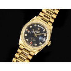 [홍콩명품시계.ROLEX] 롤렉스 데이데이트 36mm 옐로우골드 블랙 다이아몬드 다이얼, 명품직구,구매대행,럭셔리,남자명품시계,워치,중년남자