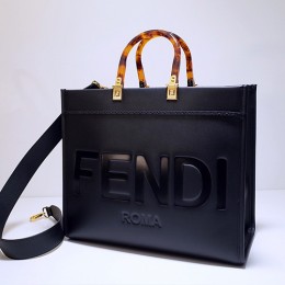 [홍콩명품,FENDI] 펜디 23SS 선샤인 미디엄 쇼퍼백 (블랙), BGM1119, MD, 홍콩명품가방,손목가방,크로스백,핸드백,구매대행,무브타임