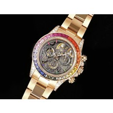 [로렉스.ROLEX] 롤렉스 데이토나 로즈골드 레인바우 다이아몬드 베젤 스켈레톤 다이얼, 명품직구,구매대행,남자명품시계,워치,중년남자,메탈스트랩