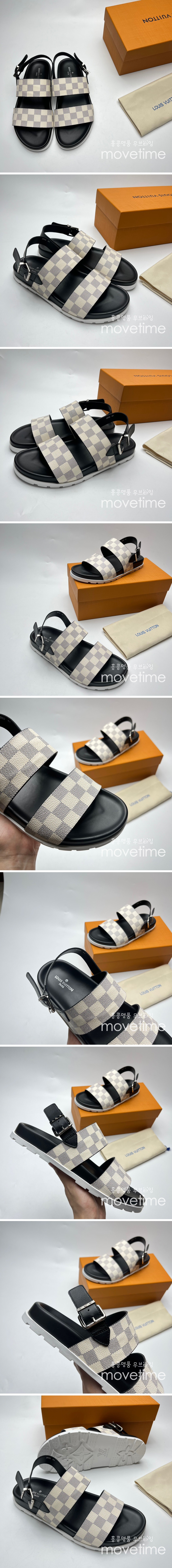 [홍콩명품.LOUIS VUITTON] 루이비통 23SS 다미에 샌들 (아이보리), SE1277, PMD, 무브타임사이트,인터넷명품쇼핑몰,남자명품,슈즈,신발