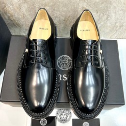 [홍콩명품.VERSACE] 베르사체 23SS 로고 남성 구두 (블랙), SE1328, S2, 무브타임사이트,인터넷명품쇼핑몰,남자명품,슈즈,신발