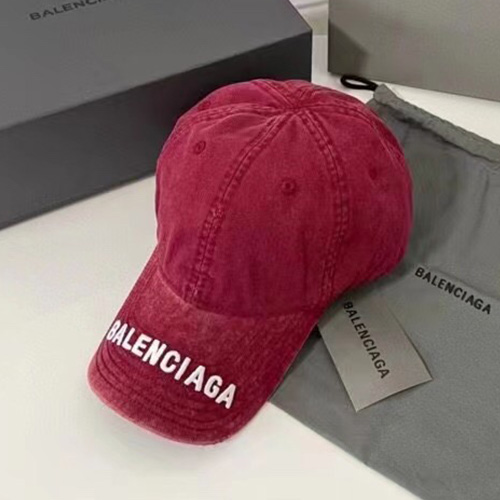 [홍콩명품.BALENCIAGA] 발렌시아가 23SS 로고 자수 볼캡 모자 (레드), CA0102, JX, 무브타임,쇼핑몰,해외직구,구매대행사이트