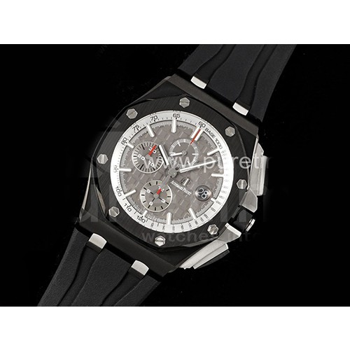 [홍콩명품시계.AUDEMARS PIGUET] 오데마피게 로얄오크 오프쇼어 44mm 블랙 세라믹 베젤 그레이 다이얼, 명품레플리카,남자명품시계,워치,중년남자,SA,명품시계,고무밴드