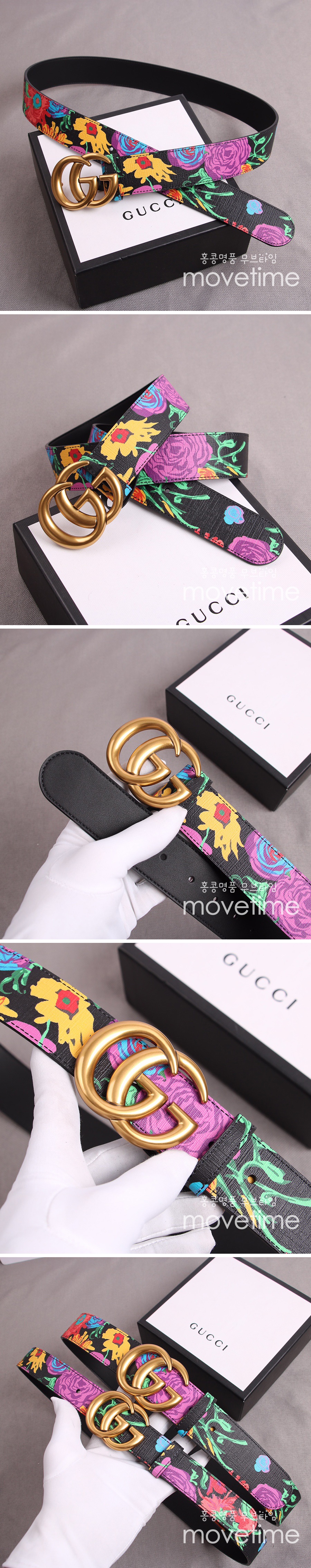 [홍콩명품.Gucci] 구찌 23SS GG로고 플라워 패턴 프린트 벨트 38MM, BT645, 3.8cm, X1, 명품레플리카,명품쇼핑몰,의류,무브타임사이트,인터넷쇼핑몰,남자명품,해외직구