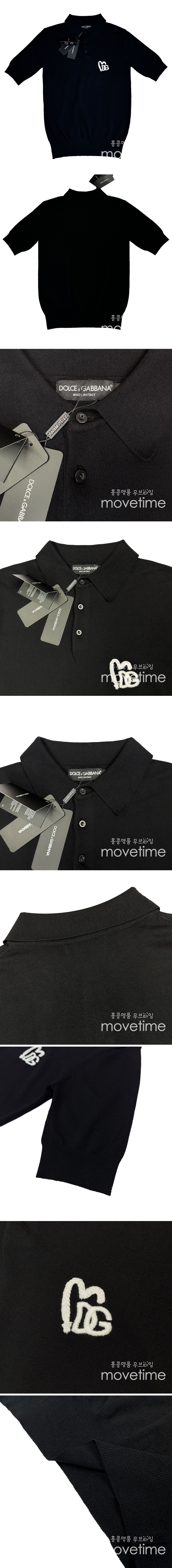 [홍콩명품.D&G] 돌체앤가바나 23SS 로고 하트 니트 폴로 반팔 티셔츠 (블랙), BM5623, JU, 온라인명품쇼핑몰,의류,무브타임사이트,인터넷쇼핑몰,해외직구