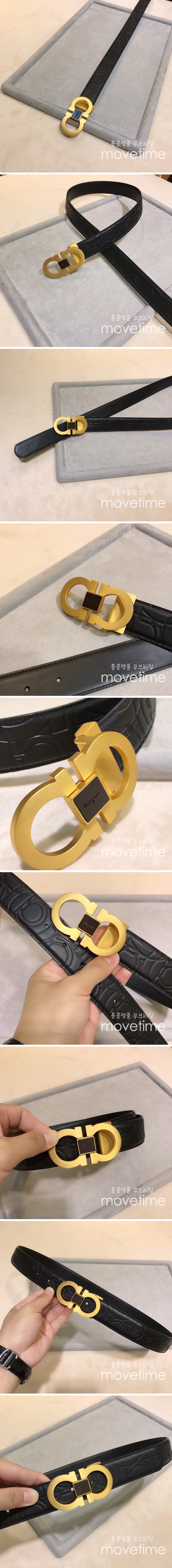 [홍콩명품.FERRAGAMO] 페레가모 23SS 간치니 리버서블 가죽 벨트 34MM (금장), BT716, 3.4cm, BRB, 명품레플리카,명품쇼핑몰,의류,무브타임사이트,인터넷쇼핑몰,남자명품,해외직구