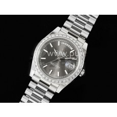 [홍콩명품시계.ROLEX] 롤렉스 데이데이트 40mm 다이아몬드 베젤 그레이 다이얼, 명품직구,구매대행,럭셔리,남자명품시계,워치,중년남자