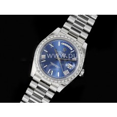 [홍콩명품시계.ROLEX] 롤렉스 데이데이트 40mm 다이아몬드 베젤 블루 다이얼, 명품직구,구매대행,럭셔리,남자명품시계,워치,중년남자