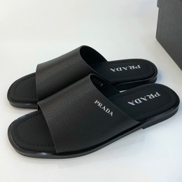 [홍콩명품,PRADA] 프라다 23SS 로고 레더 슬리퍼, SE1502, PMD, 무브타임사이트,인터넷명품쇼핑몰,남자명품,슈즈,신발