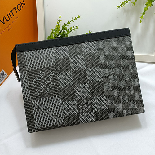 [홍콩명품.LOUIS VUITTON] 루이비통 23SS 포쉐트 보야주 클러치 다미에 그라파이트 N60444, BGM1408, X1, 홍콩명품가방,손목가방,크로스백,핸드백,구매대행,무브타임