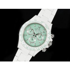 [홍콩명품시계.ROLEX] 로렉스 롤렉스 데이토나 화이트 리얼 세라믹 크로노 Avocado 그린 다이얼, 무브타임,남자명품시계,워치,손목시계