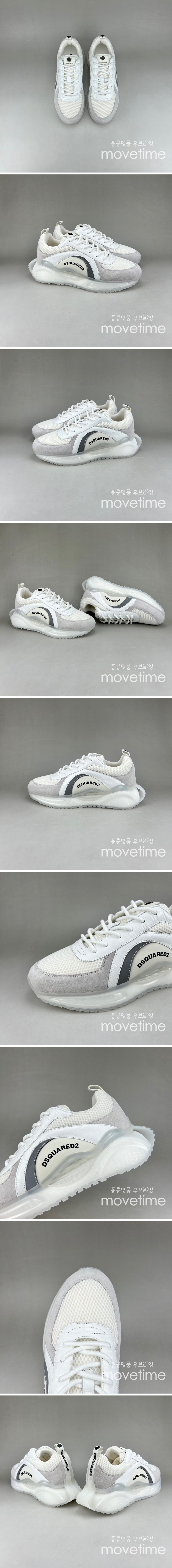 [홍콩명품.DSQUEARED] 디스퀘어드 23SS 로고 레이어드 스니커즈 (화이트), SE1680, S3, 무브타임사이트,인터넷명품쇼핑몰,남자명품,슈즈,신발