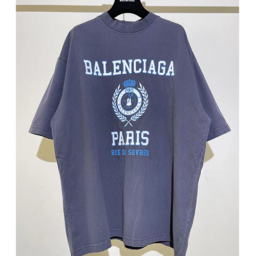 [홍콩명품.BALENCIAGA] 발렌시아가 23SS 로고 프린트 반팔 티셔츠, BM6642, VT, 홍콩명품쇼핑몰,인터넷명품,온라인명품사이트,해외명품,해외직구