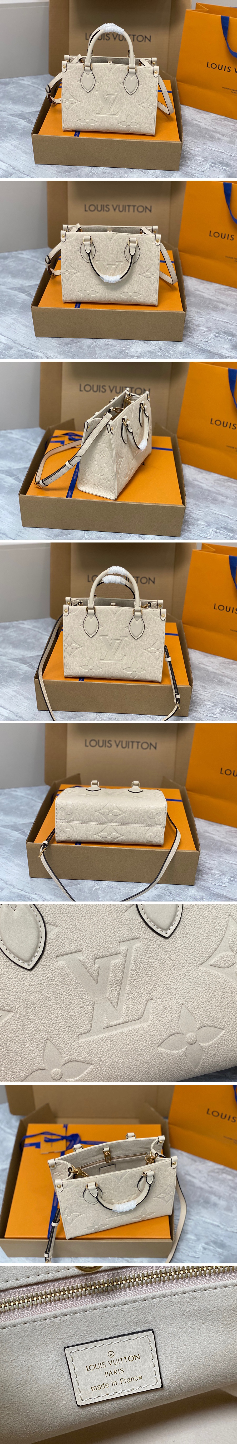 [홍콩명품.LOUIS VUITTON] 루이비통 23SS 모노그램 온더고 미니 크로스백 토트백 M45653 (아이보리), BGM1539, BDA, 홍콩명품가방,손목가방,크로스백,핸드백,구매대행,무브타임