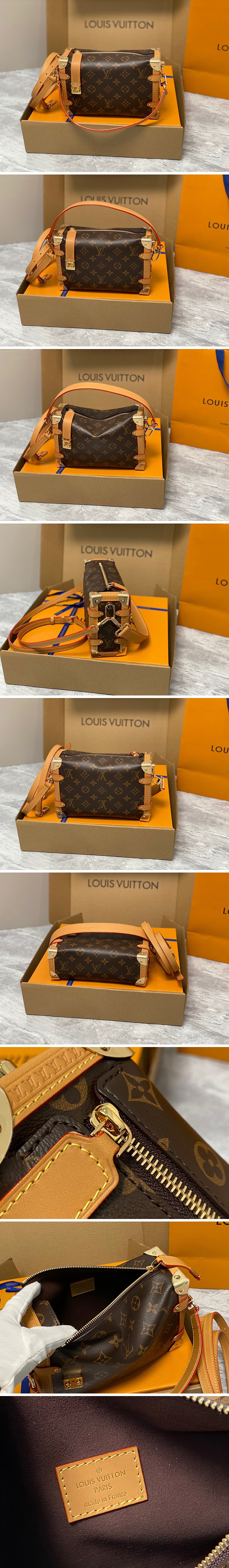 [홍콩명품.LOUIS VUITTON] 루이비통 23SS 모노그램 사이드 트렁크 PM 숄더백 M46358, BGM1607, BDA, 홍콩명품가방,명품쇼핑몰,크로스백,핸드백,구매대행,무브타임