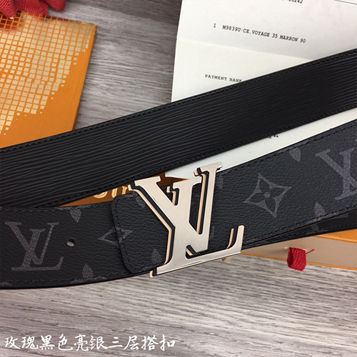 [홍콩명품.LOUIS VUITTON] 루이비통 23SS LV 모노그램 가죽 벨트 (블랙), BT793, 4.0cm, MR, 명품레플리카,명품쇼핑몰,의류,무브타임사이트,인터넷쇼핑몰,남자명품,해외직구