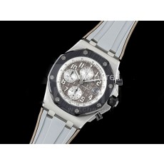 [홍콩명품시계.AUDEMARS PIGUET] 오데마피게 로얄오크 오프쇼어 42mm 크로노 블랙 세라믹 베젤 브라운 다이얼, 남자명품시계,워치,중년남자,SA,명품시계,고무밴드