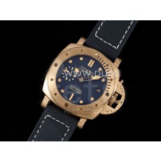 [홍콩명품시계.PANERAI] 파네라이 팸1074 브론조 케이스 블루 다이얼, 무브타임,남자명품시계,워치,남자,SA,가죽밴드