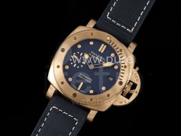 [홍콩명품시계.PANERAI] 파네라이 팸1074 브론조 케이스 블루 다이얼, 무브타임,남자명품시계,워치,남자,SA,가죽밴드