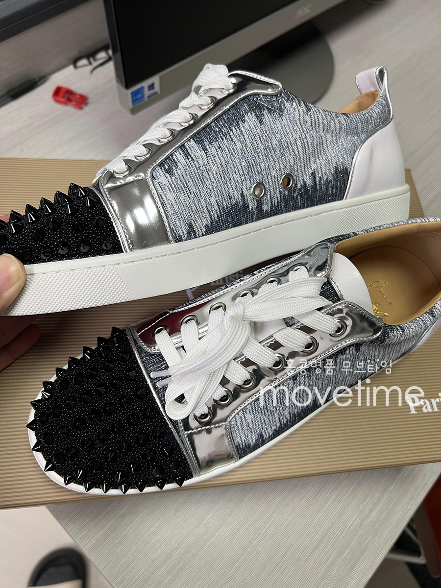 [홍콩명품.Christian Louboutin] 크리스챤루부탱 23SS 로고 캔버스 그래픽 스니커즈, SE1880, ALW, 무브타임사이트,인터넷명품쇼핑몰,남자명품,슈즈,신발