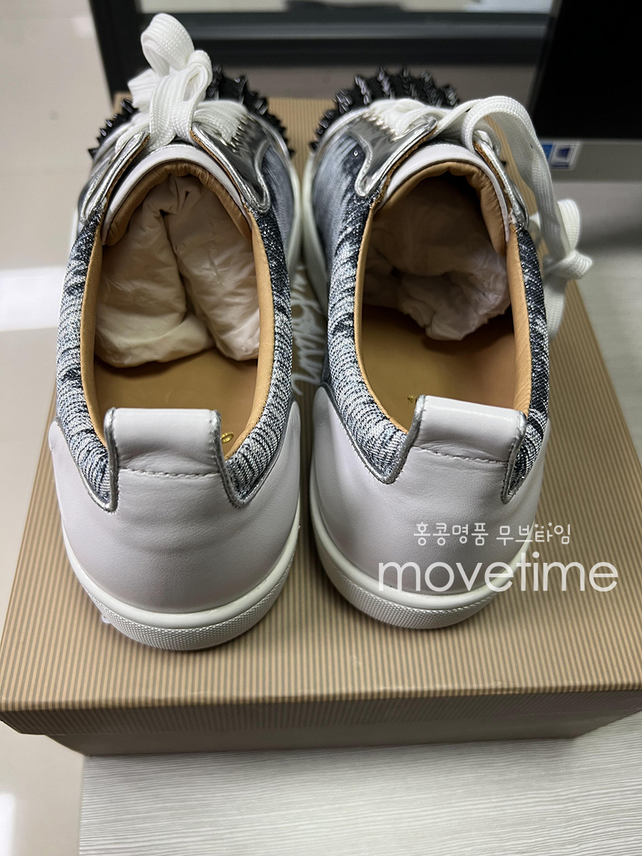 [홍콩명품.Christian Louboutin] 크리스챤루부탱 23SS 로고 캔버스 그래픽 스니커즈, SE1880, ALW, 무브타임사이트,인터넷명품쇼핑몰,남자명품,슈즈,신발