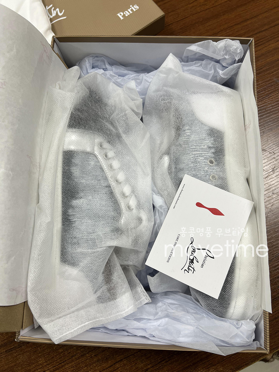 [홍콩명품.Christian Louboutin] 크리스챤루부탱 23SS 로고 캔버스 그래픽 스니커즈, SE1880, ALW, 무브타임사이트,인터넷명품쇼핑몰,남자명품,슈즈,신발