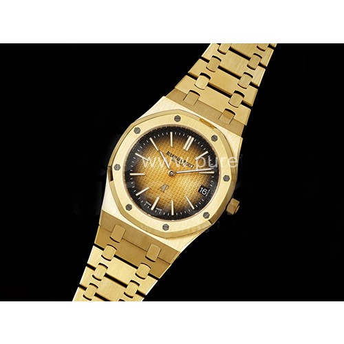 [홍콩명품시계.AUDEMARS PIGUET] 오데마피게 로얄오크  39mm 15202 옐로우골드/브라운 다이얼, 남자명품시계,워치,중년남자,SA,명품시계,메탈밴드