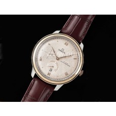 [홍콩명품시계.OMEGA] 오메가 드빌 파워리저브 41mm 로즈골드 다이얼, 남자명품시계,워치,중년남자,SA,명품시계,가죽밴드