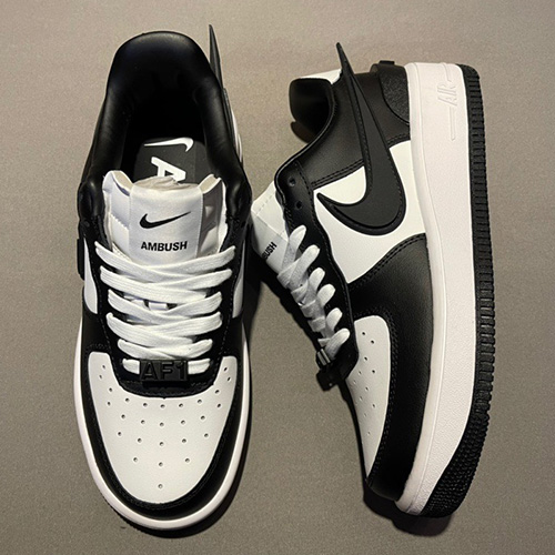 [홍콩명품.NIKE] 나이키 23SS Ambush x Nk Air Force 1\'07 로우 스니커즈 (블랙-화이트), SE1919, SMS, 무브타임사이트,인터넷명품쇼핑몰,남자명품,슈즈,신발