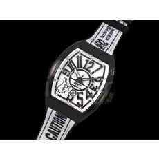 [홍콩명품시계.FRANCK MULLER] 프랑크뮬러 뱅가드 PVD 블랙 베젤 화이트 다이얼, 명품레플리카,럭셔리,남자명품시계,워치