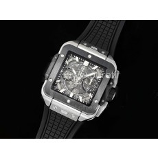[홍콩명품시계.HUBLOT] 휴블럿 스퀘어 뱅 유니코 42mm 티타늄 블랙세라믹 베젤 스켈레톤 다이얼, 남자명품시계,워치,손목시계,명품직구