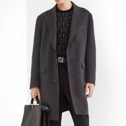 [홍콩명품,FENDI] 펜디 23SS 로고 3버튼 울 코트, BM8947, TOM, 온라인명품쇼핑몰,남자명품의류,인터넷쇼핑몰,해외직구