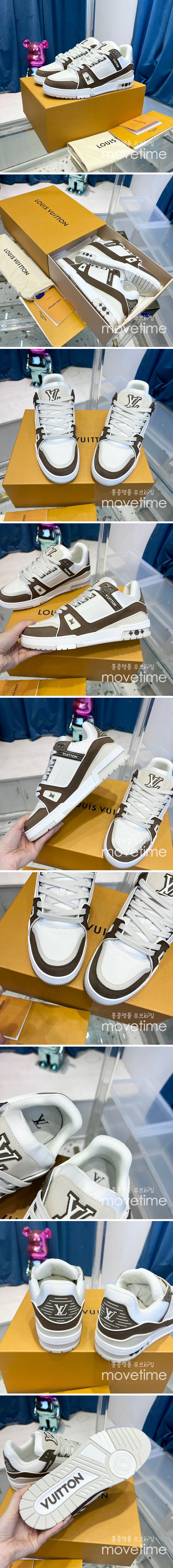 [홍콩명품.LOUIS VUITTON] 루이비통 23SS LV 트레이너 스니커즈 (브라운), SE2089, ALW, 무브타임사이트,인터넷명품쇼핑몰,남자명품,슈즈,신발