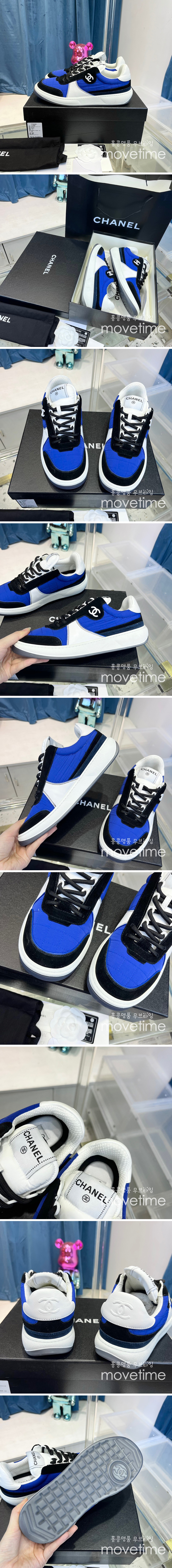 [홍콩명품.CHANEL] 샤넬 23SS 로고 운동화 스니커즈 (블루), SE2097, ALW, 무브타임사이트,인터넷명품쇼핑몰,남자명품,슈즈,신발