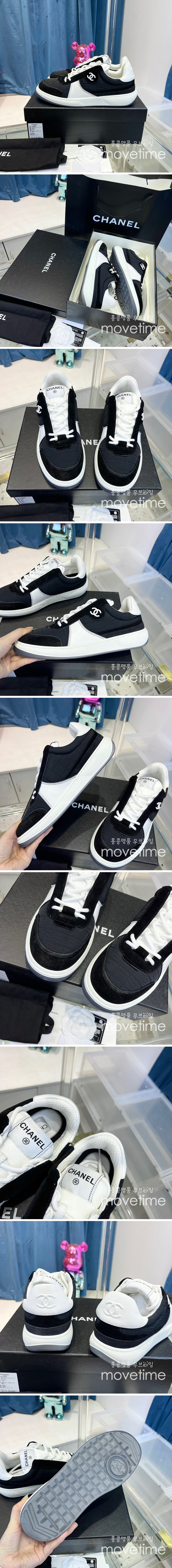 [홍콩명품.CHANEL] 샤넬 23SS 로고 운동화 스니커즈 (블랙), SE2099, ALW, 무브타임사이트,인터넷명품쇼핑몰,남자명품,슈즈,신발