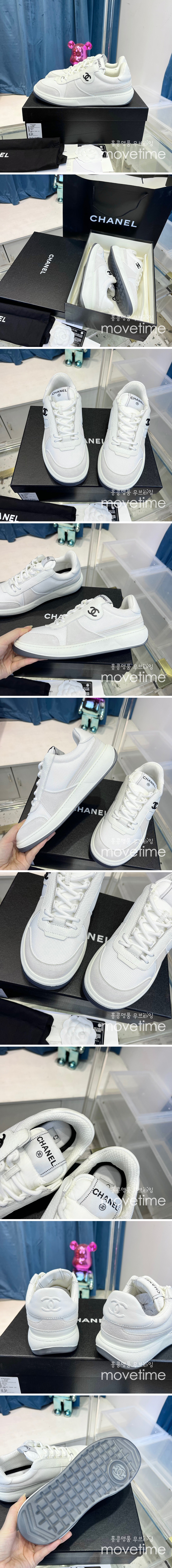 [홍콩명품.CHANEL] 샤넬 23SS 로고 운동화 스니커즈 (화이트), SE2100, ALW, 무브타임사이트,인터넷명품쇼핑몰,남자명품,슈즈,신발