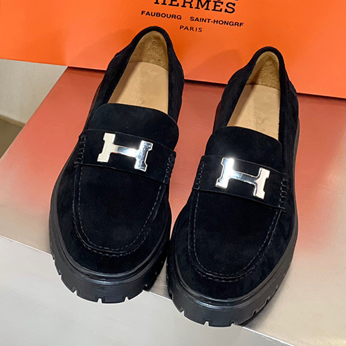 [홍콩명품.Hermes] 에르메스 23SS H로고 굽 가죽 로퍼 (블랙), SE2123, ALW, 무브타임사이트,인터넷명품쇼핑몰,남자명품,슈즈,신발