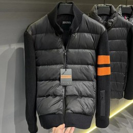 [홍콩명품.ZEGNA] 제냐 23SS 로고 레이어드 다운 패딩 가디건 자켓 (블랙), BM10078, KSM, 온라인명품쇼핑몰,남자명품의류,인터넷쇼핑몰,해외직구