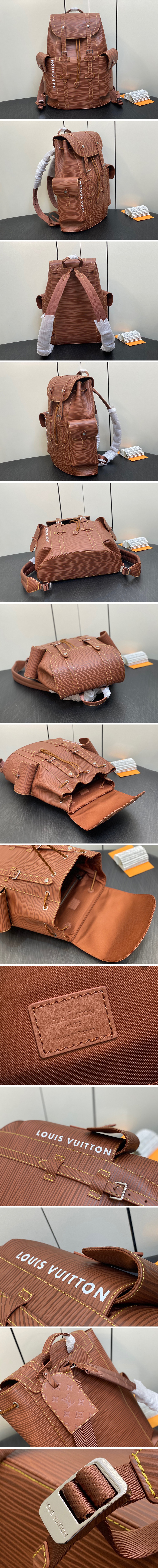 [홍콩명품.LOUIS VUITTON] 루이비통 23SS 남자 크리스토퍼 MM 백팩 M23764 (브라운), BGM2120, BDA, 홍콩명품가방,명품쇼핑몰,크로스백,핸드백,구매대행,무브타임